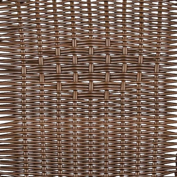 Flash Furniture Lila Modern Rattan Indoor/Outdoor Stackable Dining Chairs, Stacking Rattan Bistro Chairs for Patio or Restaurant, Set of 4, Brown - Image 14
