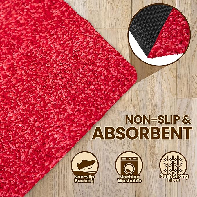 Premium Microfiber Indoor Door Mat – 36"x72" Washable Entry Mat, Non-Slip, Waterproof Backing, Super Absorbent, Low Profile Entryway Doormat for Indoor Entrance - Image 5