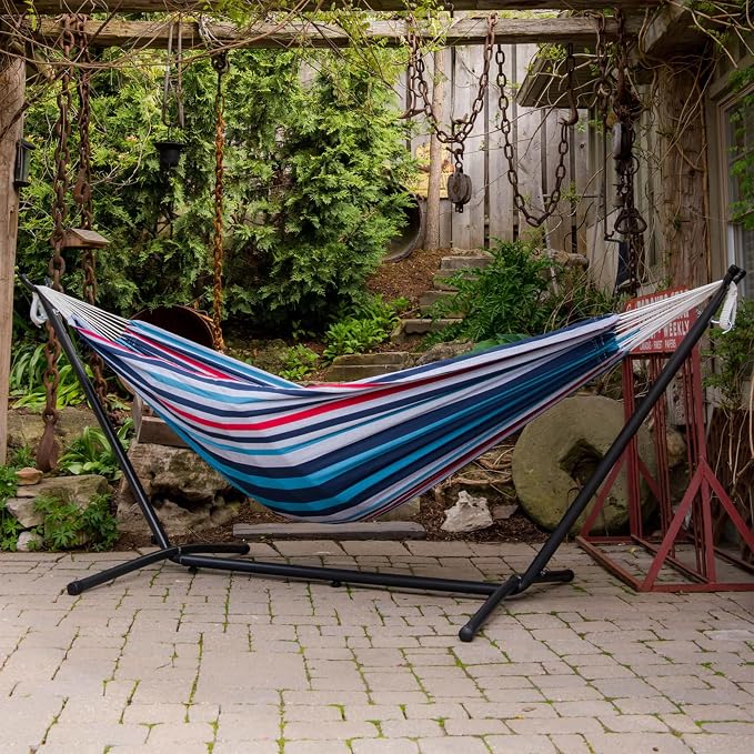 Vivere Brazilian Style Double Hammock, Denim (BRAZ212) - Image 4