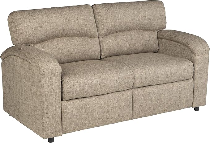 Thomas Payne 68" Destination Tri-Fold RV Sofa, Cobble Creek, 67.5" W x 34" D x 38" H, Foldout Hide-a-Bed-Style Convertible Sleeper Couch, Residential Comfort, High-Density Foam, PolyHyde Upholstery