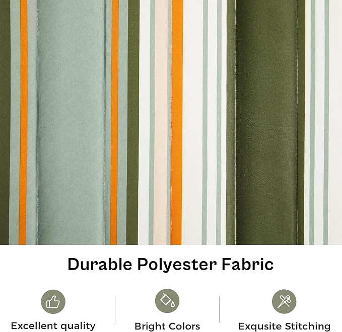 SUPERJARE Hammock with Stand, 2 Person Heavy Duty Hammock with Padded Cotton, Detachable Pillow & Strong Curved-Bar & Portable Carrying Bag, Perfect for Outdoor & Indoor, Retro Green - Image 9