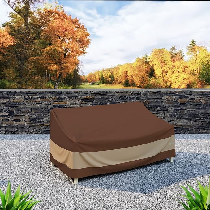 DUCKCOVERS ULV623835 Ultimate Patio Loveseat Cover, 62 "W x 38" D x 35" H, Mocha Cappuccino, Patio Furniture Covers - Image 9