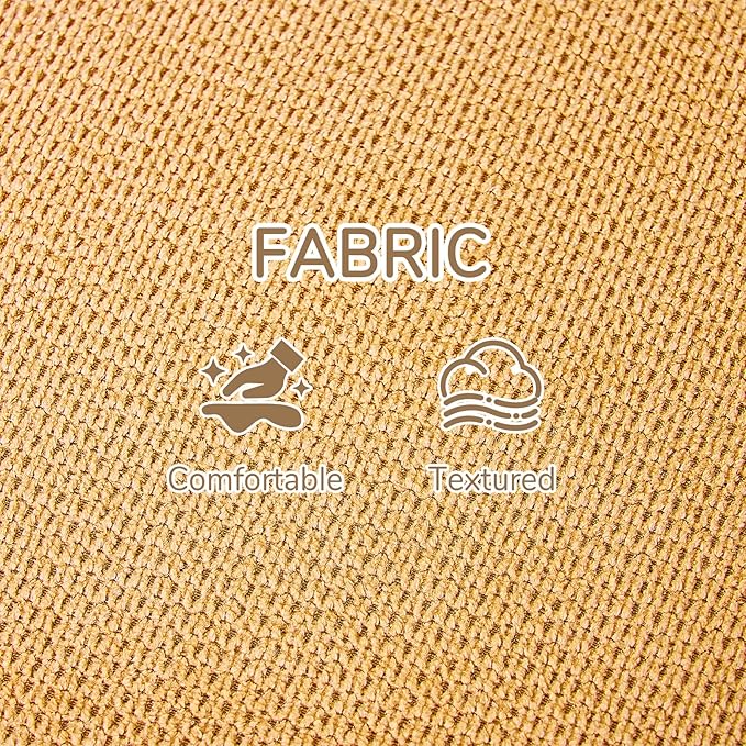 Peace nest Modern Accent Chair,Comfy Living Room Suspended Chair with Mental Frame,Bedroom Armchair with Soft Upholstered Cushion for Balcony Lounge Reading Meeting Room,Yellow