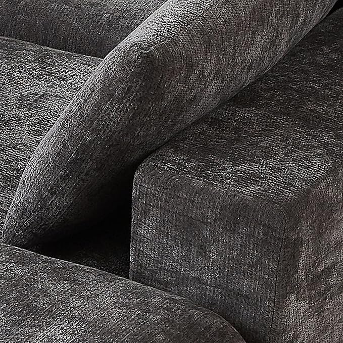 Cloud Modular Sectional Couches Boneless Sofa for Living Room, Oversized U Shaped Floor Couch with Movable Ottomans, Memory Foam Compressed 4 Seater Sofa for Bedroom Apartment | Plush, Wider Armrest, Free Combination