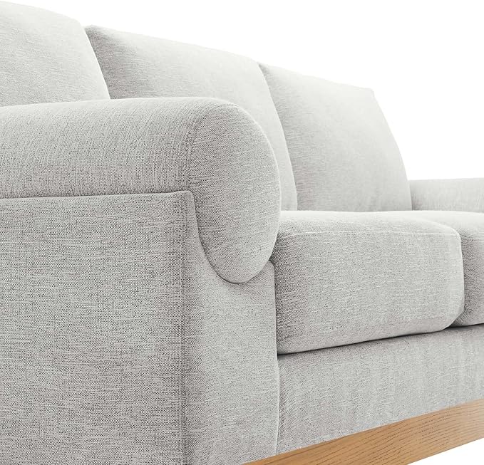 Modway EEI-6401-LGR Oasis Upholstered Fabric Sofa, Light Gray