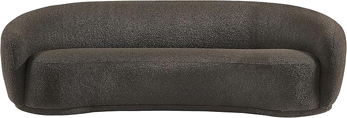Meridian Furniture 693Brown-S Hyde Collection Modern | Contemporary Boucle Fabric Upholstered Sofa, Brown, 89.5" W x 38" D x 28" H