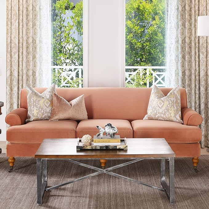 Jennifer Taylor Home Bliss 88" Lawson French Country Three-Cushion Tightback Sofa