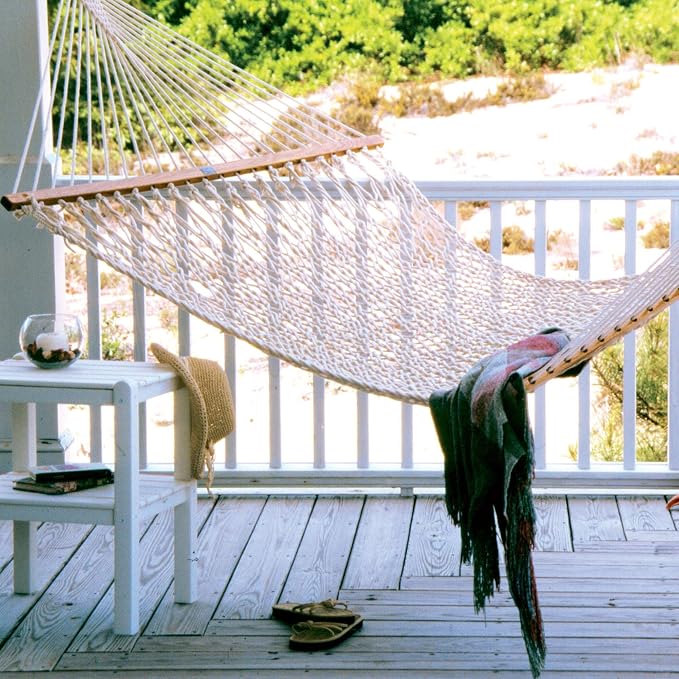 Original Pawleys Island 15OC Presidential Original Cotton Rope Hammock with Free Extension Chains & Tree Hooks, Handcrafted in The USA, Accommodates 2 People, 450 LB Weight Capacity, 13 ft. x 65 in. - Image 2