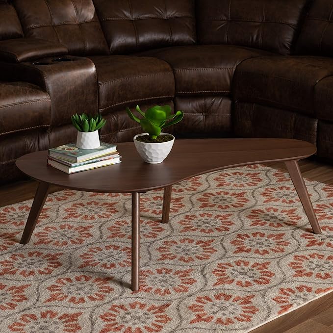 Baxton Studio Coffee Tables, One Size, Walnut