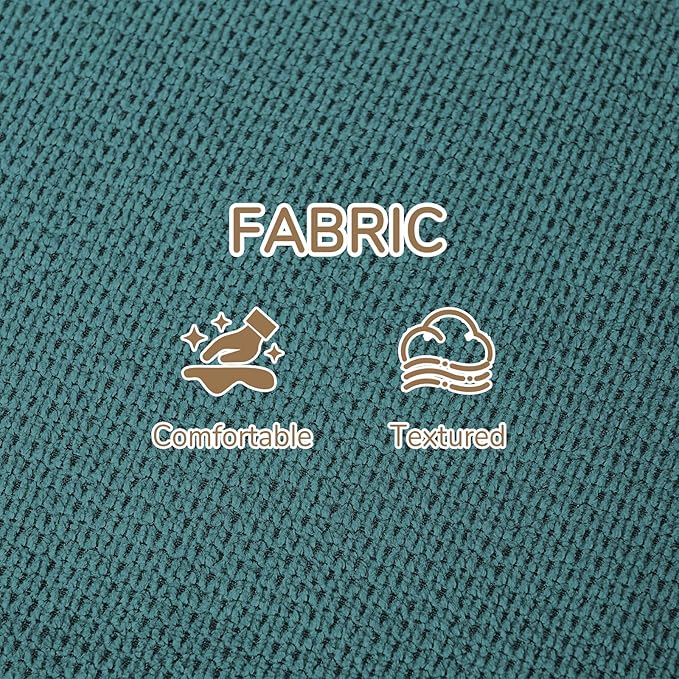 Peace nest Modern Accent Chair,Comfy Living Room Suspended Chair with Mental Frame,Bedroom Armchair with Soft Upholstered Cushion for Balcony Lounge Reading Meeting Room,Blue