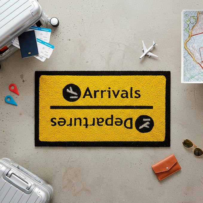 Fisura – Doormat Outdoor Entrance, Outdoor mats for Front Door, Welcome mat. Made of Coconut Fiber with Non-Slip PVC Base, Doormat Hand-Painted, 30 x 18 inches. (Arrivals) - Image 3