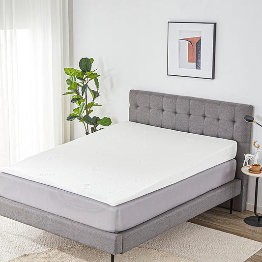 Lazyzizi Wedge Mattress Elevator 7-Inch Inclined Mattress Topper for Acid Reflux, GERD, Neck & Back Pain, Snoring, Under Bed Wedge Mattress with Washable Cover & Non-Slip Bottom for Bedroom, King