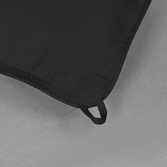Superior Brushed Microfiber Comforter, Down Alternative Bedding, Medium Weight, Soft Bed Cover, Plush Duvet Insert, Oversized Blanket, Box Quilt, Reversible Comforter, Twin, Black-Grey