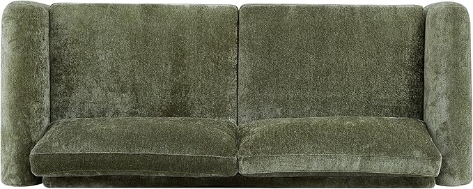 89" Sofa Couches for Living Room, Modern 3 Seat Couch Upholstery Cozy Sofas for Small Space, Bedroom, Apartment, Home Office, Olive Green