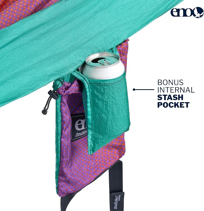 ENO, Eagles Nest Outfitters DoubleNest Lightweight Camping Hammock, 1 to 2 Person, Special Edition Colors, ATC - Image 3