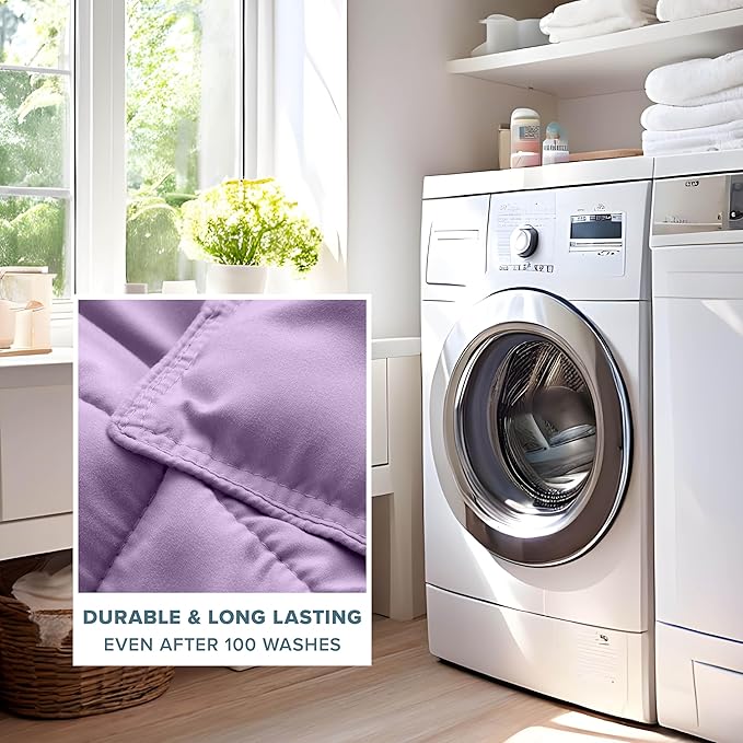 Bare Home Comforter Set - Cal King Size - Ultra-Soft - Goose Down Alternative - Premium 1800 Series - All Season Warmth (Cal King, Lavender)