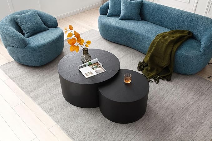 KEIKI 87" Curved Oversized Boucle Cloud Sofa with Thickened Seat Cushions and Backrest, Modern 3-Seater Upholstered Corner Fluffy Couch, No Assembly Required, for Apartment, Living Room, Light Blue