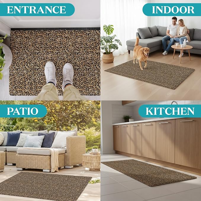 Premium Microfiber Indoor Door Mat – 24"x36" Washable Entry Mat, Non-Slip, Waterproof Backing, Super Absorbent, Low Profile Entryway Doormat for Indoor Entrance - Image 6
