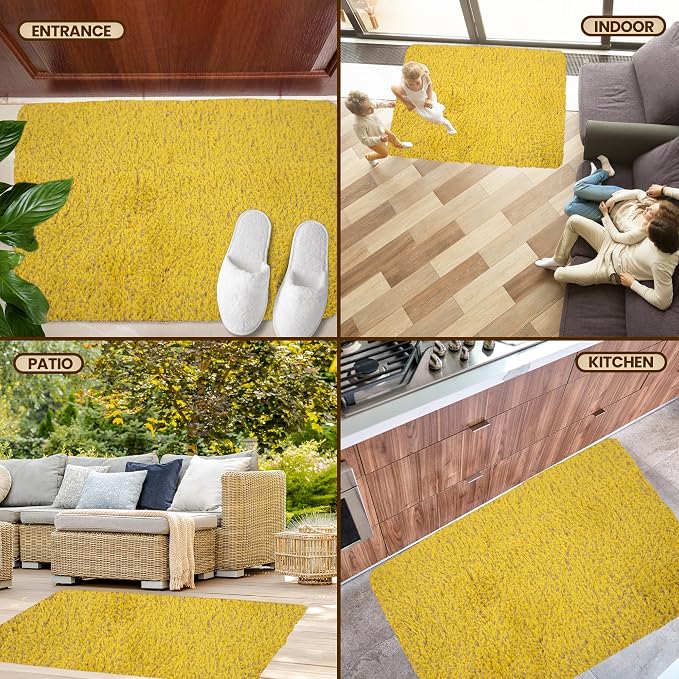 Premium Microfiber Indoor Door Mat – 36"x72" Washable Entry Mat, Non-Slip, Waterproof Backing, Super Absorbent, Low Profile Entryway Doormat for Indoor Entrance - Image 7