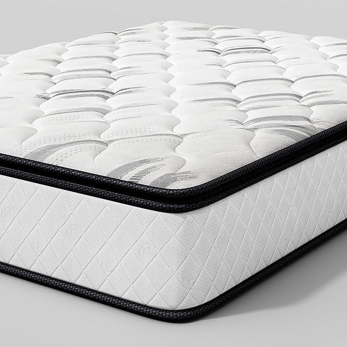 Susalt 14 Inch Full Size Mattress, Hybrid Mattress Memory Foam Mattress, Individually Pocket Springs Mattress in a Box Fiberglass-Free, CertiPUR-US