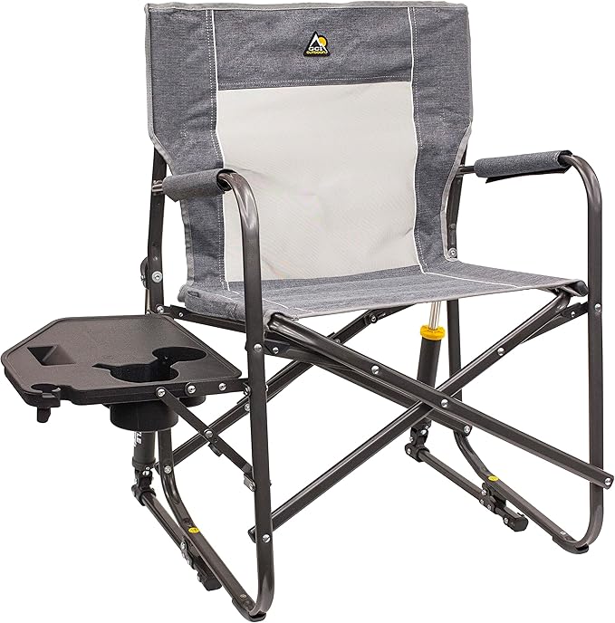 GCI Outdoor Freestyle Rocker Portable Folding Rocking Chair, Outdoor Camping Chair with Side Table by GCIOUTDOOR