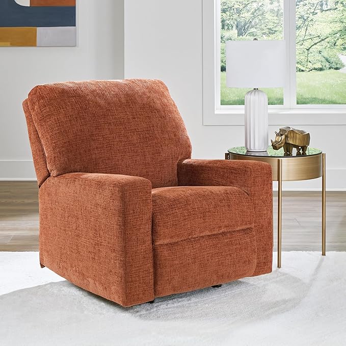 Signature Design by Ashley Aviemore Casual Rocker Recliner, Orange