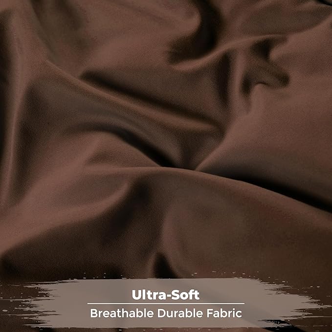 Superior Reversible Down Alternative Comforter, Medium Weight Bedding for All Season Use, Fluffy, Warm, Delicate and Soft Quilt, Bedding Duvet Inserts & Bed Sets, Twin/Twin XL Size, Chocolate Sky Blue