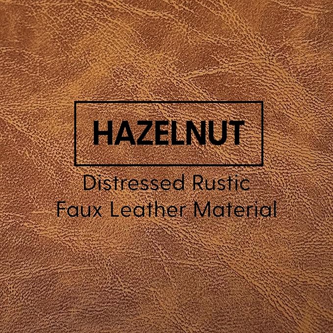 FDP Pro Series Rustic Armless Mobile Sofa with Tech Panel Outlet Distressed Faux Hide Leather, Hand Upholstered Commercial Furniture for Hotel Lobby, Office, Restaurant, Home and More - Hazelnut