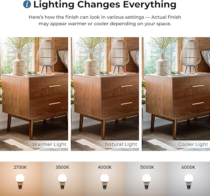 Furniture of America Wyatt Modern Solid Wood Bedroom Collection with Queen Bed Frame, Nightstands, Dresser with Mirror, Chest, No Box Spring Needed, Walnut, Boucle Platform, 6-Piece Set