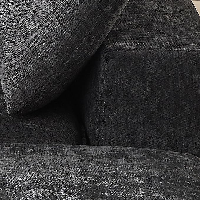 Cloud Modular Sectional Couches Boneless Sofa for Living Room, Oversized U Shaped Floor Couch with Movable Ottomans, Memory Foam Compressed 4 Seater Sofa for Bedroom Apartment | Plush, Wider Armrest, Free Combination