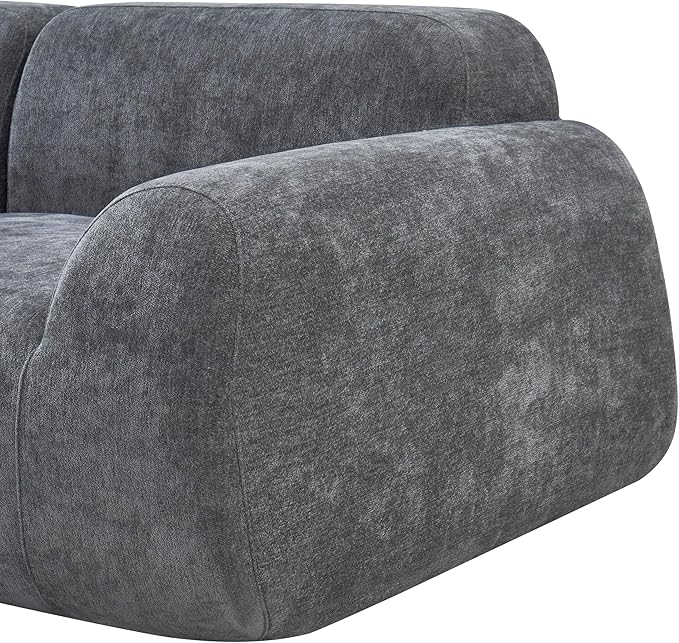116-Inch Oversized Modular Compressed Sectional Couches 4 Pieces Modular Boneless Sofas with 7 Pillows,Modern Minimalist Corner Cloud Sofa Comfy Chenille Deep Seat Foam Couch