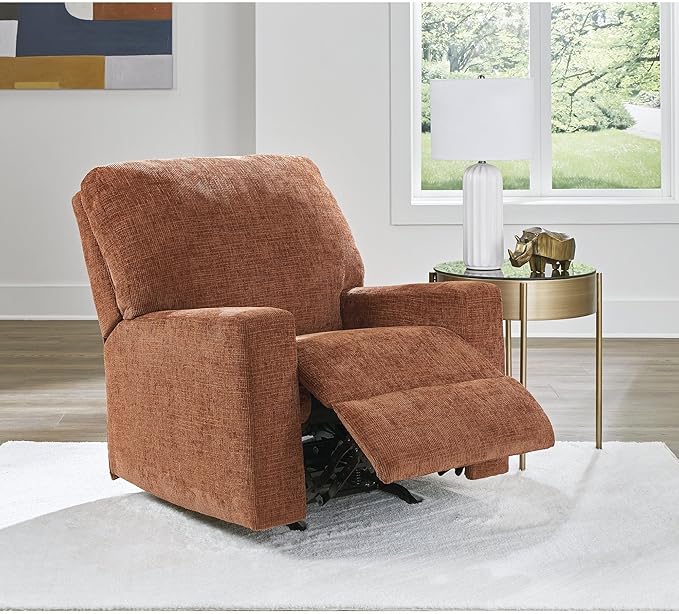 Signature Design by Ashley Aviemore Casual Rocker Recliner, Orange