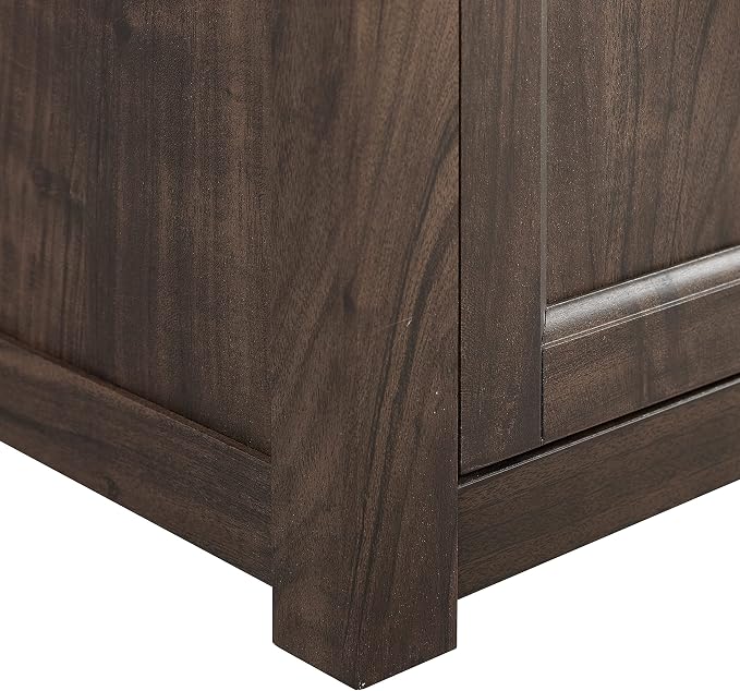 Crosley Furniture Camden Corner TV Stand for 65+ inch TVs, Entertainment Center with Storage Shelves, Dark Walnut - Image 13