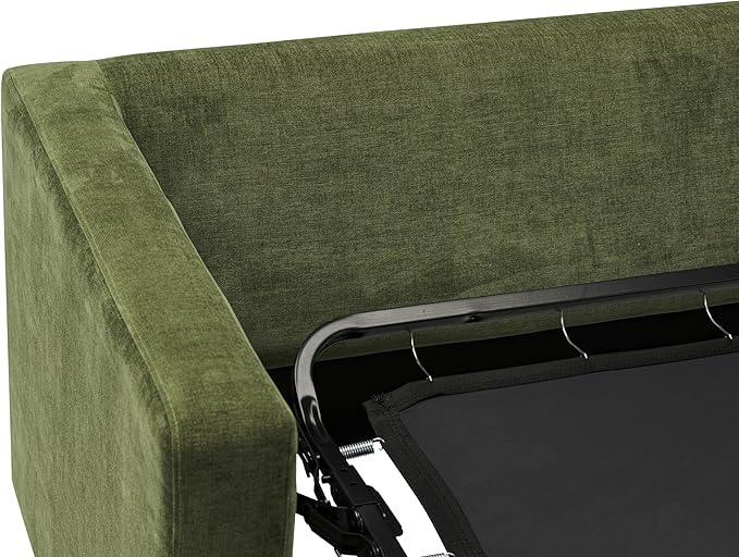 Poly & BARK Napa 82" Pull-Out Sofa Bed – Upholstered Sleeper Sofa with Storage Console and Hidden Mattress – Stylish Sofa Bed for Guest Rooms, Apartments, Living Rooms and More
