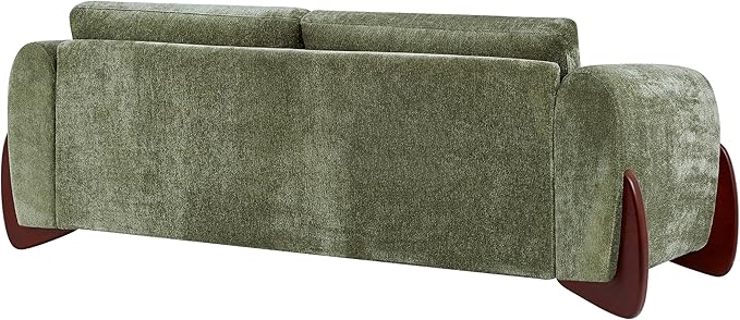 89" Sofa Couches for Living Room, Modern 3 Seat Couch Upholstery Cozy Sofas for Small Space, Bedroom, Apartment, Home Office, Olive Green
