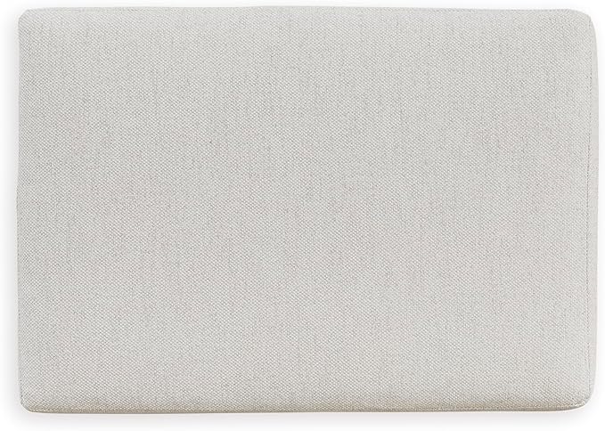 Signature Design by Ashley Maitelynn Casual Upholstered Ottoman, White