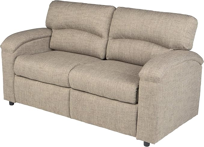 Thomas Payne 68" Destination Tri-Fold RV Sofa, Cobble Creek, 67.5" W x 34" D x 38" H, Foldout Hide-a-Bed-Style Convertible Sleeper Couch, Residential Comfort, High-Density Foam, PolyHyde Upholstery