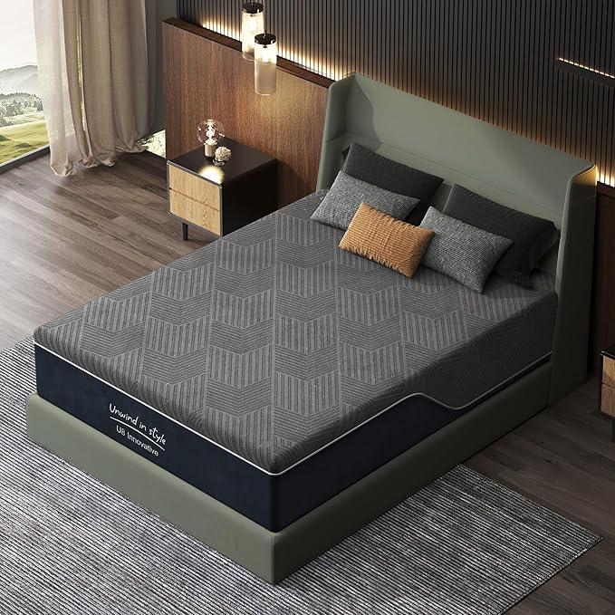10 Inch Gel Memory Foam Mattress Full Size, Medium Firm Pressure Relief, CertiPUR-US Certified, with Removable Washable Cover, Mattress in a Box