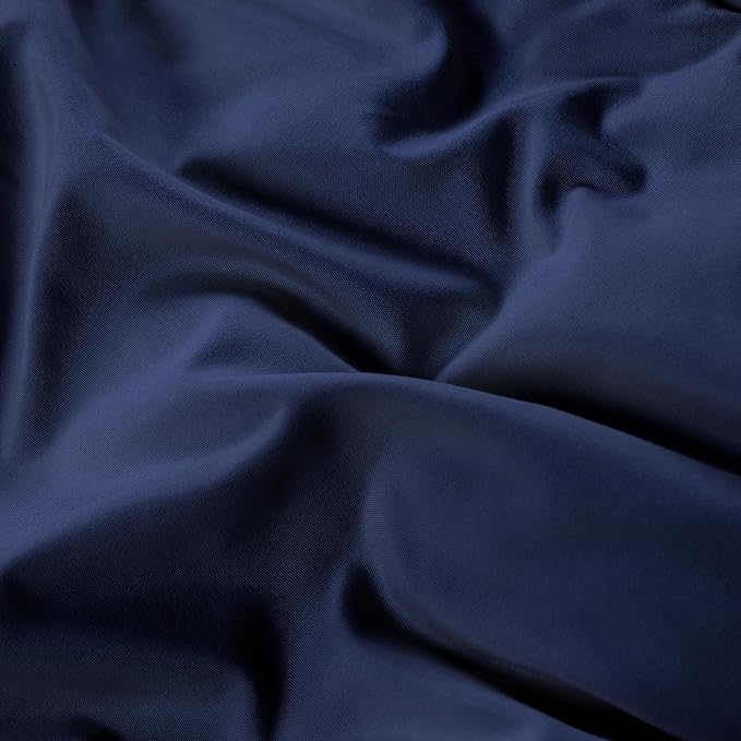 Superior Brushed Microfiber Comforter, Down Alternative Bedding, Medium Weight, Soft Bed Cover, Plush Duvet Insert, Oversized Blanket, Box Quilt, Reversible Comforter, Twin/Twin XL, Navy Blue