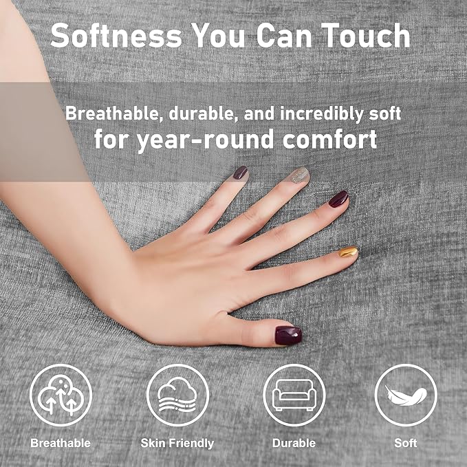 102" Cloud Couch Sectional, Modular Sectional Sofa with Chaise & 4 Removable Washable Pillows, Oversized L-Shaped Couch for Living Room, Modern 3-Seat Cloud Sofa Sectional with Deep Seat, Gray