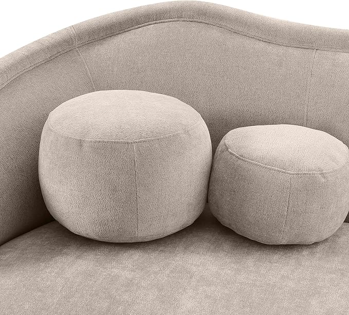 Tov Furniture Circe Taupe Textured Velvet Sofa