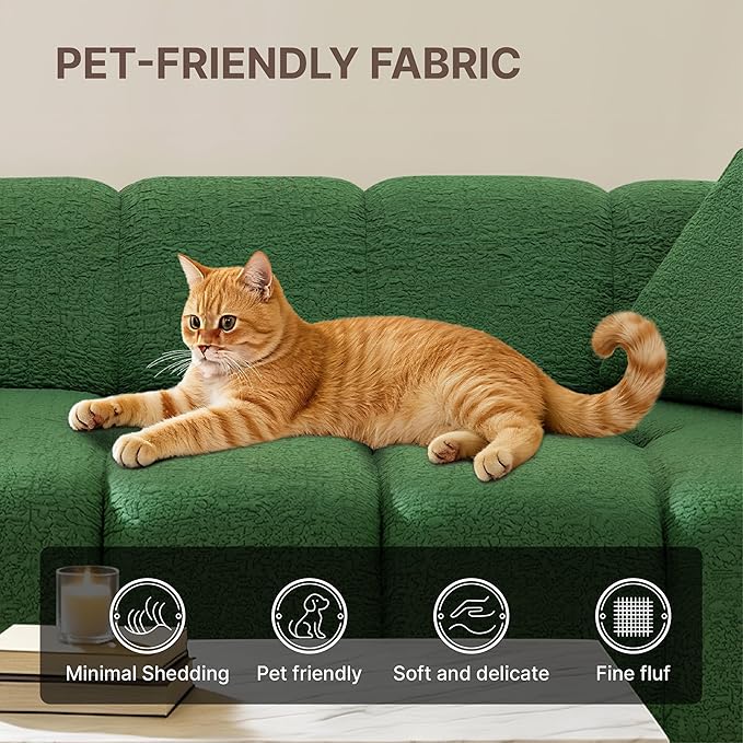 84" Boneless Couch No Assembly Required Loveseat Sofa Modern Deep Seat Cloud Couch Modern Compressed Sofa Oversized Upholstered 3-Seater for Living Room Bedroom