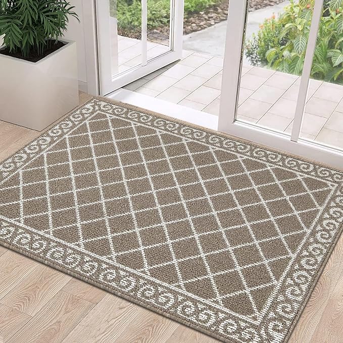 HEBE Indoor Door Mat 32"x48" Non Slip Front Door Welcome Mats Washable Shoe Mats Dirt Trapper for Entryway Low Profile Kitchen Carpet for Entrance Hallways Entrance Mat for Dogs by HEBE