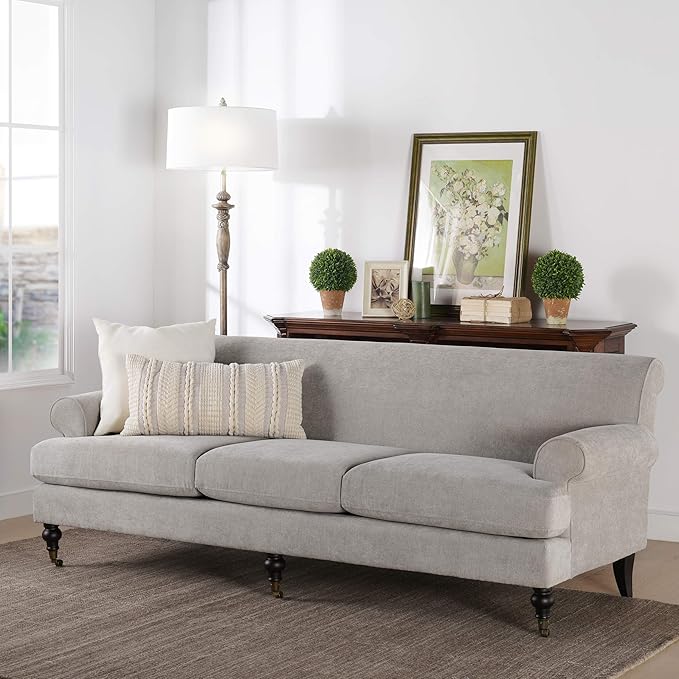 Jennifer Taylor Home Bliss 88" Lawson French Country Three-Cushion Tightback Sofa