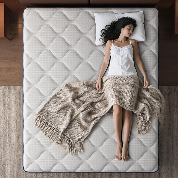 Traumliebe Full Mattress, 10 Inch Full Size Mattress in a Box, Double Mattress, Pocket Spring&Memory Foam, Medium, Motion Isolation, CertiPUR-US Certified