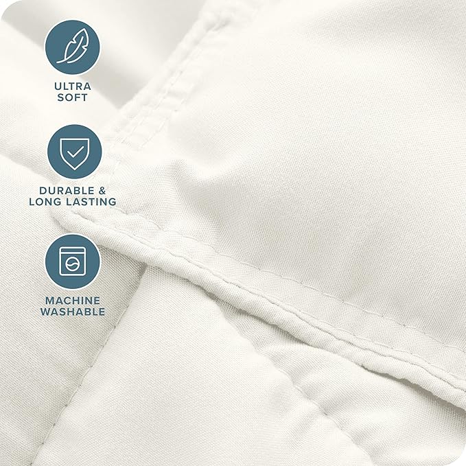 Bare Home Comforter Set - King Size - Ultra-Soft - Goose Down Alternative - Premium 1800 Series - All Season Warmth (King, Cream)