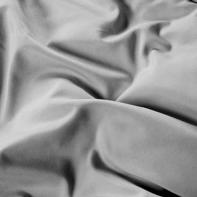 Superior Brushed Microfiber Comforter, Down Alternative Bedding, Medium Weight, Soft Bed Cover, Plush Duvet Insert, Oversized Blanket, Box Quilt, Reversible Comforter, Twin, Black-Grey