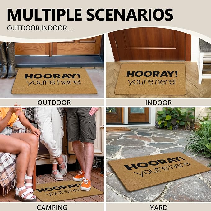 Funny Coir Door Mats Outdoor, Funny You're Here Front Door Mat Outside Entrance, Classroom Preppy Welcome Doormat Outdoor Indoor Entrance for Classroom Home Entryway Decor, 17x30in - Image 7