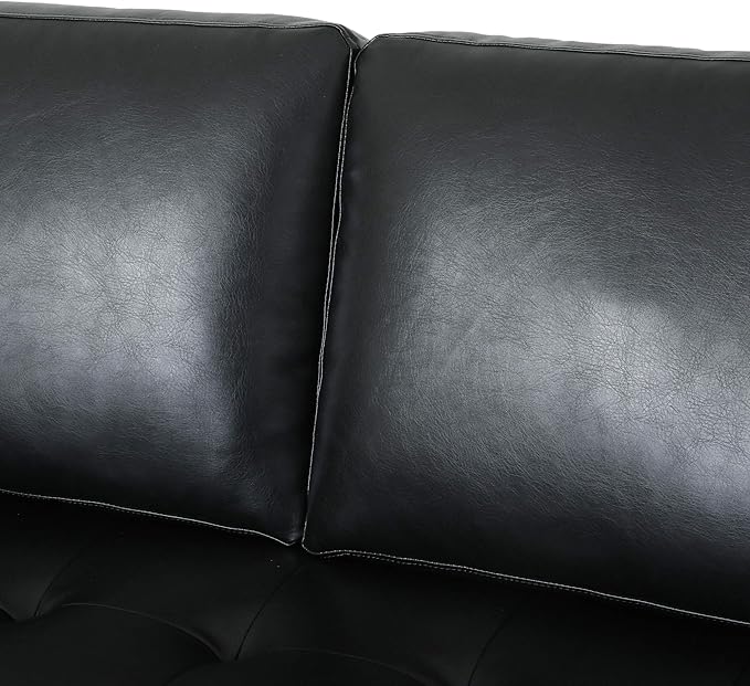 Christopher Knight Home Malinta Sofas, Midnight Black + Espresso
