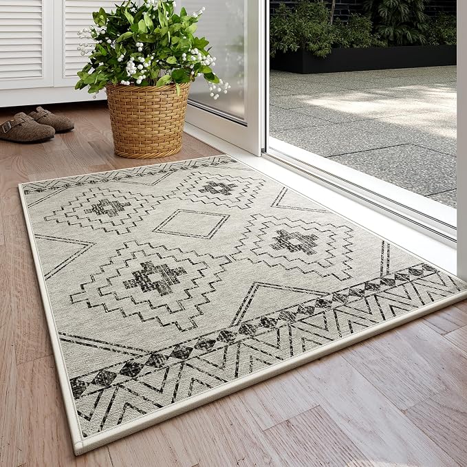 YDKGL Indoor Door Mat 20"x31",Beige Door Mats Indoor Entrance Dirt Resistant & Absorbent, Non-Slip Rubber Backing Front Door Mats,Washable Low-Profile Doormat for Entryway, Inside Home Entrance - Image 9